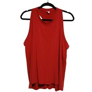 Athleta Red Sleeveless Athletic Tank Top‎ Racerback Activewear Women's XL